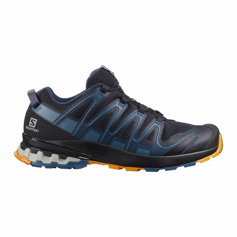 Salomon Israel XA PRO 3D V8 - Mens Hiking Shoes - Navy/Blue (KHIC-81345)